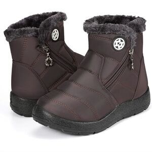 Kid's Winter Boots Ankle Boots with Warm Fur Anti-Slip
